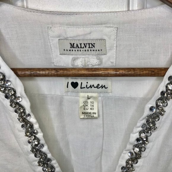 Malvin's Hamburg Germany designer blouse - Picture 3 of 8